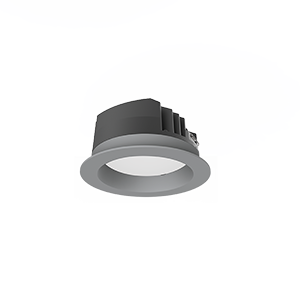 Светодиодный светильник VARTON DL-Pro круглый встраиваемый 144x71 мм 20 Вт 3000 K IP65 диаметр монтажного отверстия 125-135 мм серый RAL7045 муар